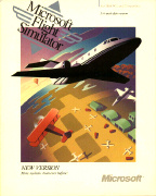 Microsoft Flight Simulator 4 Box: Front Cover - Click for Larger View
